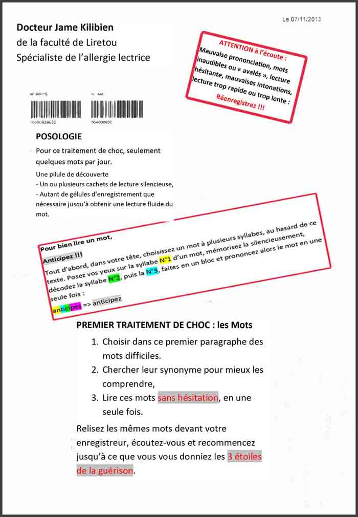 ordonnance traitement 1